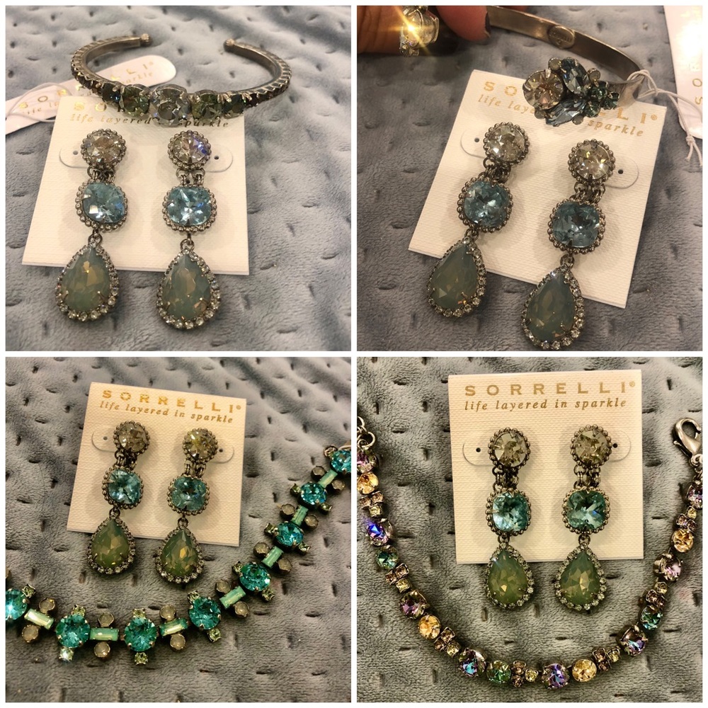 Sorrelli Three Stone "Ocean" Earring, NWT-Boutique - Picture 14 of 16